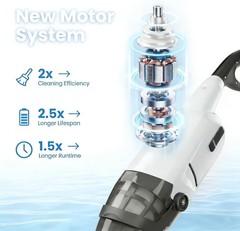 Handheld Pool Vacuum Cleaner, Updated Cordless Pool Cleaner with Powerful Suc…