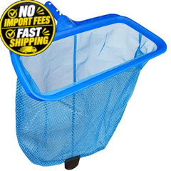 Poolvio Swimming Pool Skimmer Net, Fine Mesh Plastic Double Layer Rake