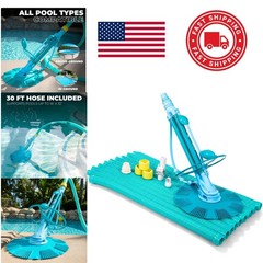 Heavy Duty Pool Cleaner Hydraulic Powered with Quiet Operation and Great Suction