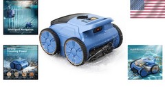 Automatic Pool Cleaner with 180 Min Runtime & Wall Climbing – Battery Powered