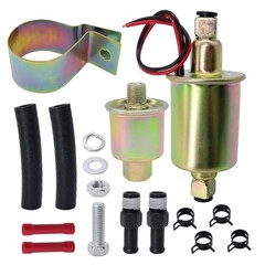 Universal 6 Volt Electric Fuel Pump with Installation Kit Replacement for E8011
