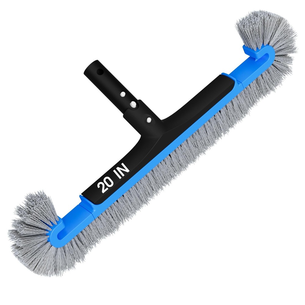 TidyMister 20 » Pool Brush Head for Cleaning Pool Walls, Curved Side Brush fo…