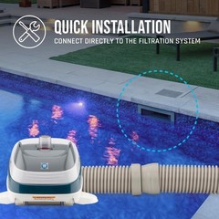 Automatic In Ground Pool Vacuum for Gunite Pools up to 20 x 40 ft Suction Pool