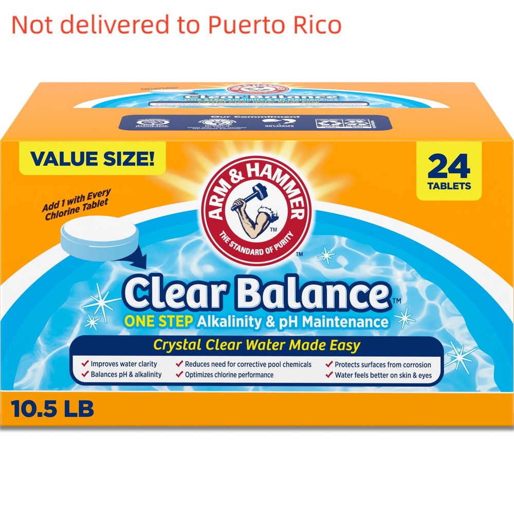 Clear Balance Pool Maintenance Tablets, 24 Count – 1 Pack