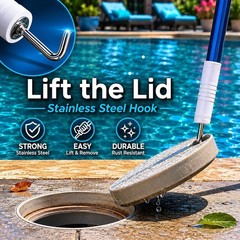Lightweight Pool Skimmer with Handle