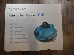 TASVAC Y10 NEW 23 Cordless In/Above Ground Robotic Pool Cleaner Charcoal-Black