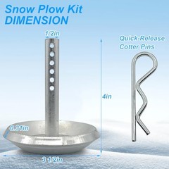 2 Pack Replacement Snow Plow Skid Shoes 2208864 2205071 Replaces Part ATV UTV
