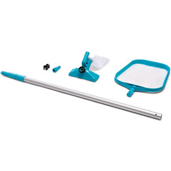 Intex Pool Maintenance Kit with 94&Prime; Aluminum Pole, Vacuum & Surface Skimmer