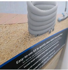 Mainstays Pool Vacuum Kit 2-Piece 25ft UV-Resistant Hose+Swivel Head 1.25&Prime;/1.5&Prime;