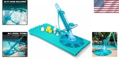 Hydraulic-Powered Pool Vacuum with 30ft Hoses – Lightweight & Quiet Cleaning