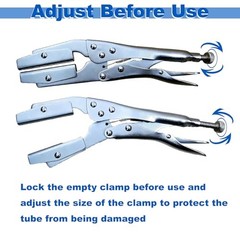 10-Inch Radiator Hose Clamp Pliers Set 4-Pack, Heavy Duty Self-Locking Pinch