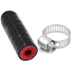 Silicone Coolant Cap Vacuum Hose Plug with Clamp,High Temperature 1/4&Prime;(6.5mm)