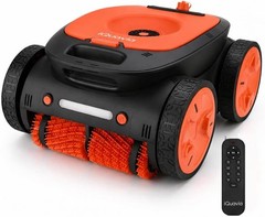 Cordless Robotic Pool Cleaner Remote Underwater Direct Control, 4-Motor 4WD