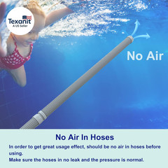 Professional Swimming Pool Vacuum Cleaner Hose -1.5” 8 Piece Hoses for Pool Vacu