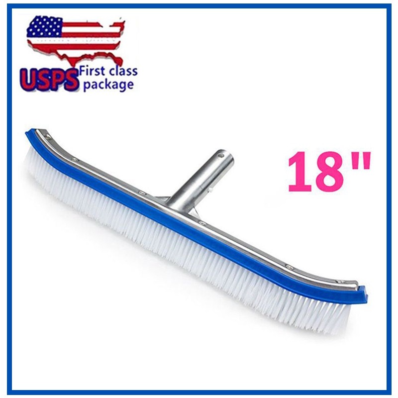 18 Inch Pool Brush Head for Cleaning Pool Walls Inground Pools Tiles Floors