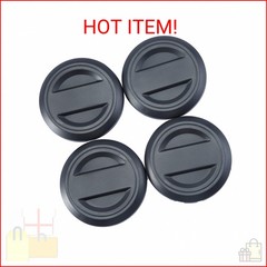 CPOWACE 4pcs Hub Wheel Center Caps Compatible with Polaris RZR, Black Tire Wheel