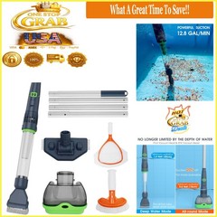 Rechargeable Hot Tub & Pool Vacuum Cleaner, 70 Min Runtime, Magnetic Drive