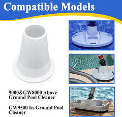 GW9000 GW9015 Cone Reducer, Automatic Pool and Spa Cleaner Replacement Part, Whi