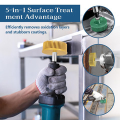 3Pcs Bristle Disc 2 Inch Gasket Remover Wheel Tool – 50#, 80#, 120# Size,