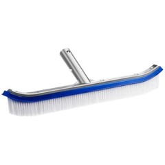 Pool Brush , Heavy-Duty Brush Head for Cleaning Pool Walls, 17.5&Prime; Brush Aluminum