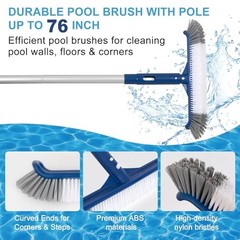 Pool Cleaning Kit, 14.5 » Pool Brush Head & Ultra Fine Mesh Pool Skimmer Net