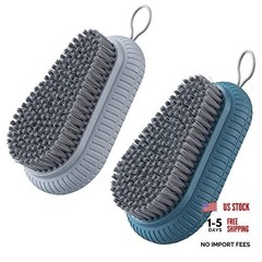 2PCS Heavy Duty Nail Brush for Fingernails – Blue & Bule & Grey