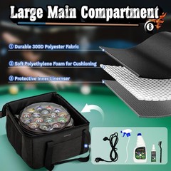 Pool Ball Cleaner Storage Bag, Compatible with Most Pool Ball Cleaner Machines,
