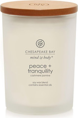 Scented Candle Peace + Tranquility (Cashmere Jasmine) Medium Jar Home Décor