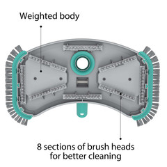 14&Prime; Weighted Pool Vacuum Head with Air Valve Fit 1 -1/4 & 1- 1/2&Prime;