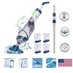 Cordless Handheld Pool Vacuum with Fast Charging & Dual-Purpose Head – PC10 Pro