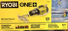 Ryobi ONE+ 18V Handheld Underwater Pool Vacuum PCL780B Used