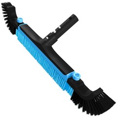 22&Prime; Extra-Wide Heavy-Duty Pool Brush with Detachable Corner Brush & Nylon Bristl