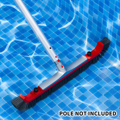 22” Wide Pool Brush Head for Cleaning Walls,Heavy Duty Inground/Above Ground Alu