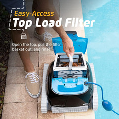 Dolphin Nautilus CC Automatic Robotic Pool Vacuum Cleaner, Wall Climbing Scrubbe