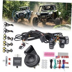 UTV Turn Signal Kit with Horn, ATV UTV Street Legal Kit, Pre-Wired, Plug and
