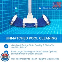 SWIMLINE HYDROTOOLS Manual Vacuum Head Attachment For Inground & Above Ground Po