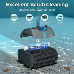 C1 Max Robotic Pool Vacuum Inground Pool Cleaner APP Wall Climbing