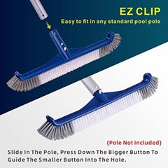 Pool Brush, Reinforced Pool Brush Head for Inground Pools & Above-Ground Pool…