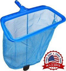 Red de piscina Bolsa profunda Skimmer de hojas Rastrillo de piscina Red de malla