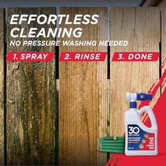 Hose End Outdoor Cleaner 2 Pack – Tackles Tough Organic Stains on Any Surface