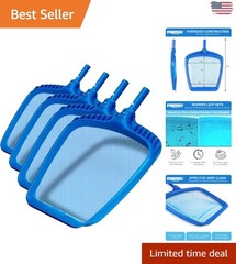 Ergonomic Heavy Duty Leaf and Debris Skimmer – Pack of 4 for Enhanced Filtration
