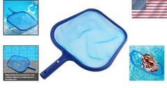 Heavy-Duty Pool Skimmer Leaf Rake with Fine Mesh, 17.5×11.8in – Efficient Clean
