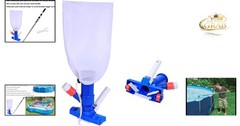 Blue Pool Spa Jet Vacuum Cleaner with Brush for Above Ground Pools