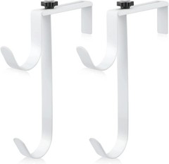 2Pcs Double Pool Pole Hooks, Adjustable Thickened Panel Pool Fence Equipment Hoo