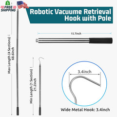 Hook for Pool Robot Vacuum Robotic Pool Cleaner Retrieval Hook with Swimming Poo