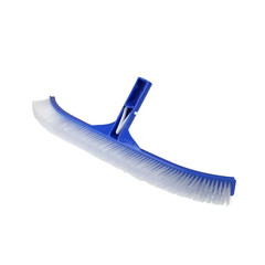 17.5 In. Blue Standard Curve Nylon Bristle Wall Brush with Aluminum Support