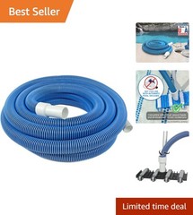 Manual Pool Vacuum Hose 30Ft for Inground Above Ground Pools