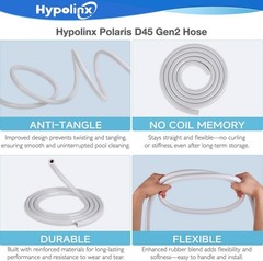 Replacement Feeder Hose for Polaris 280 380 D45 – 10ft Length & Tangle Resistant