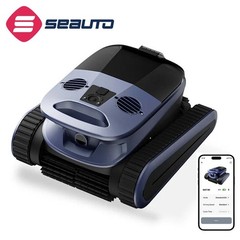 2026 Seauto Smart Pool Vacuum Robot Cordless 4H Wall & Waterline Cleaning w/APP
