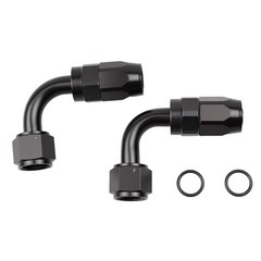 90 Degree Aluminum Swivel Hose End Fitting for Braided CPE Fuel 8AN 90Degree